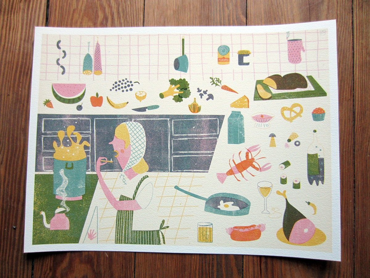 Food  La gourmandise- les plaisirs de la vie. gourmet bologna children`s book book Character vegetables fruits junk food essen