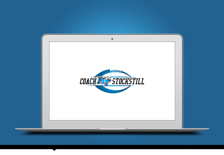 mtsu middle Tennessee state University football Web logo design