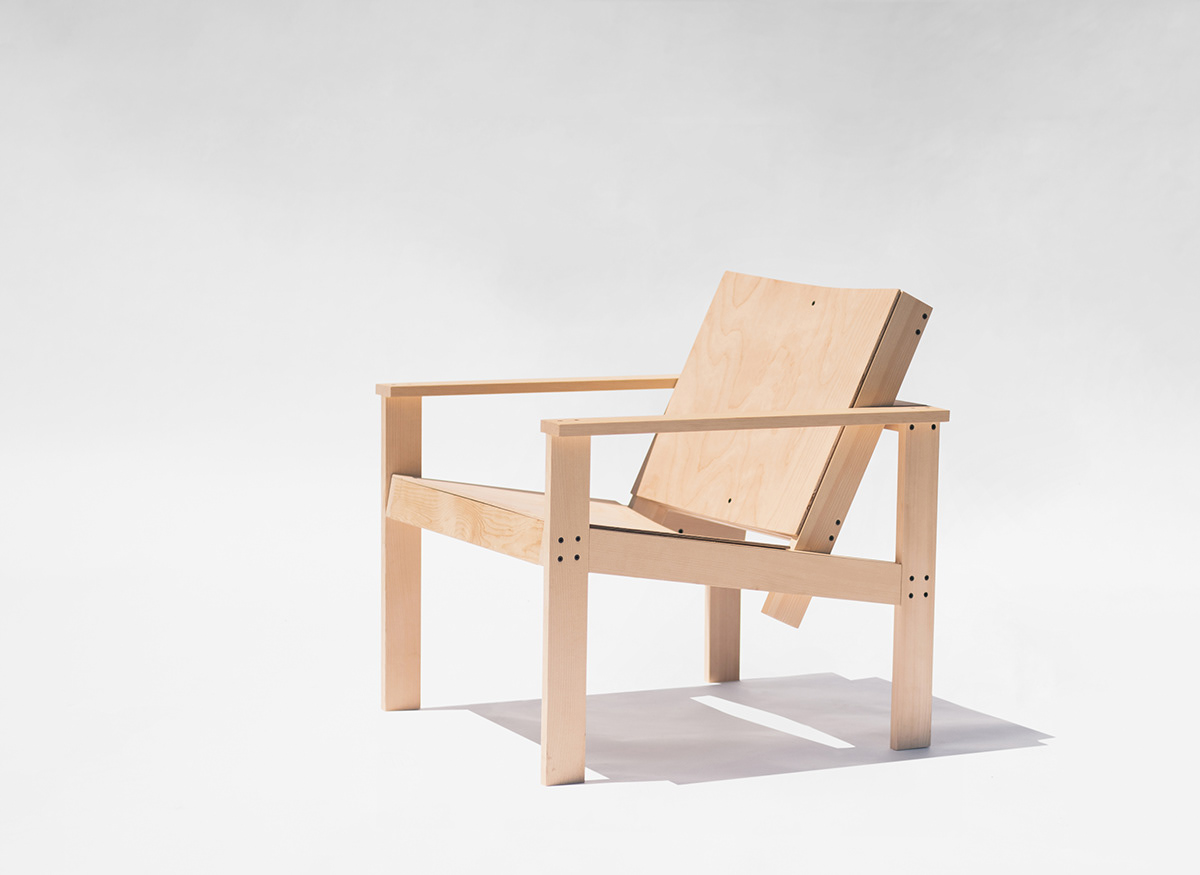 chair design furniture wood DIY bent dining Interior lounge plywood