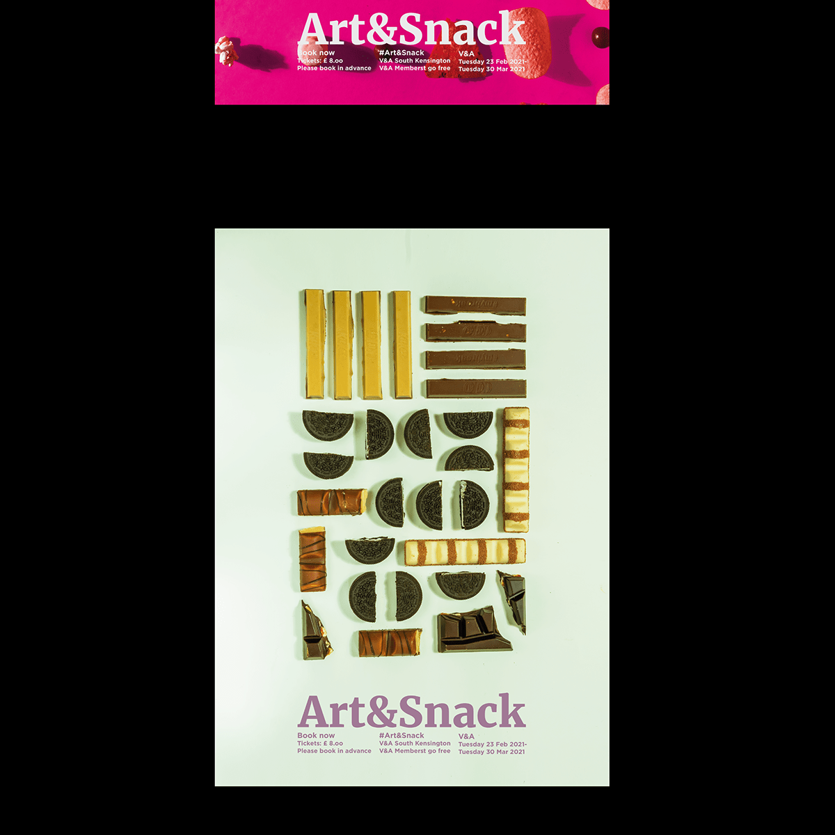 branding  exposition flat Photography  poster posters set snack Sweets