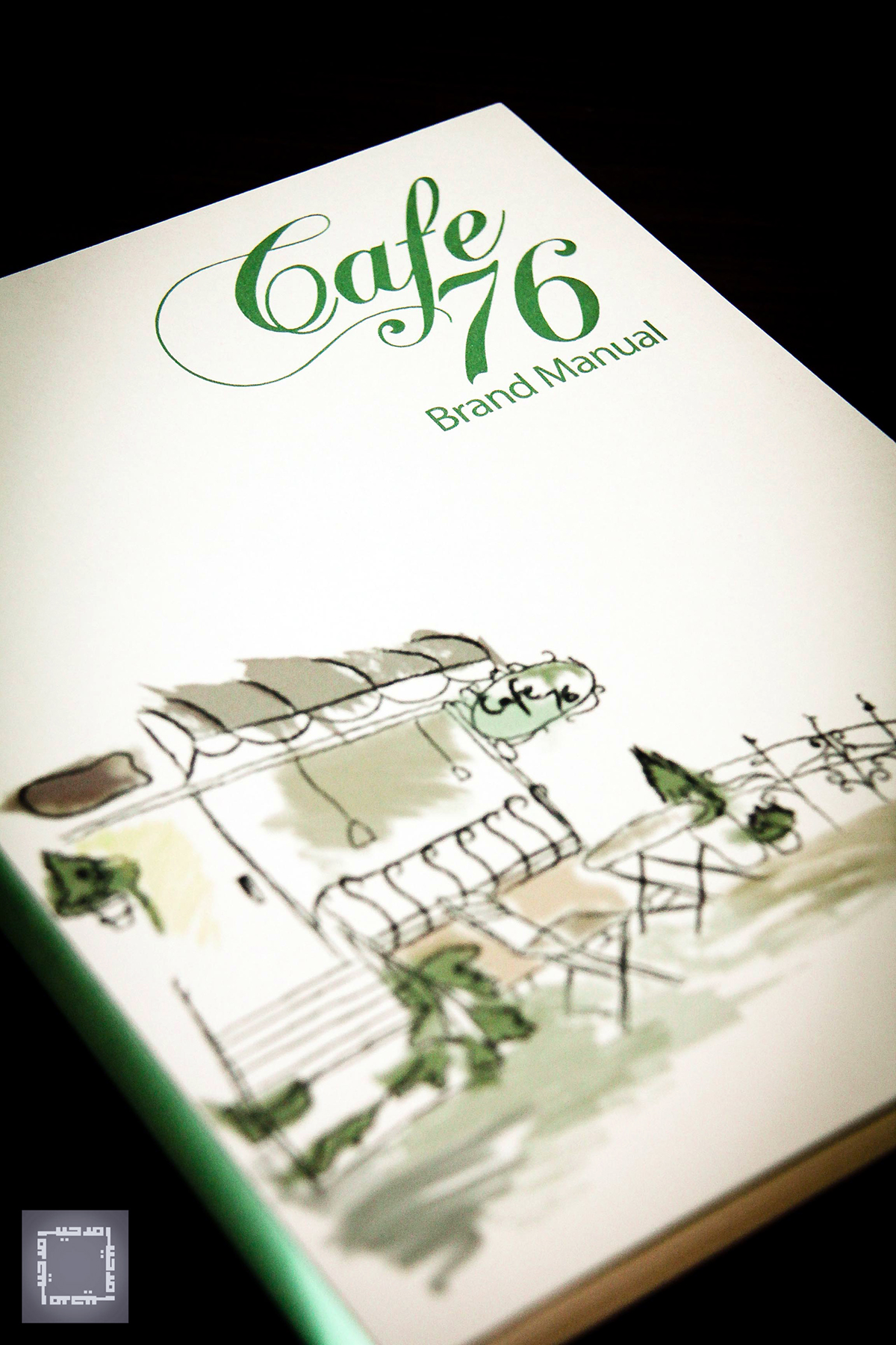 brand manual publishing design Adveritsing branding  cafe