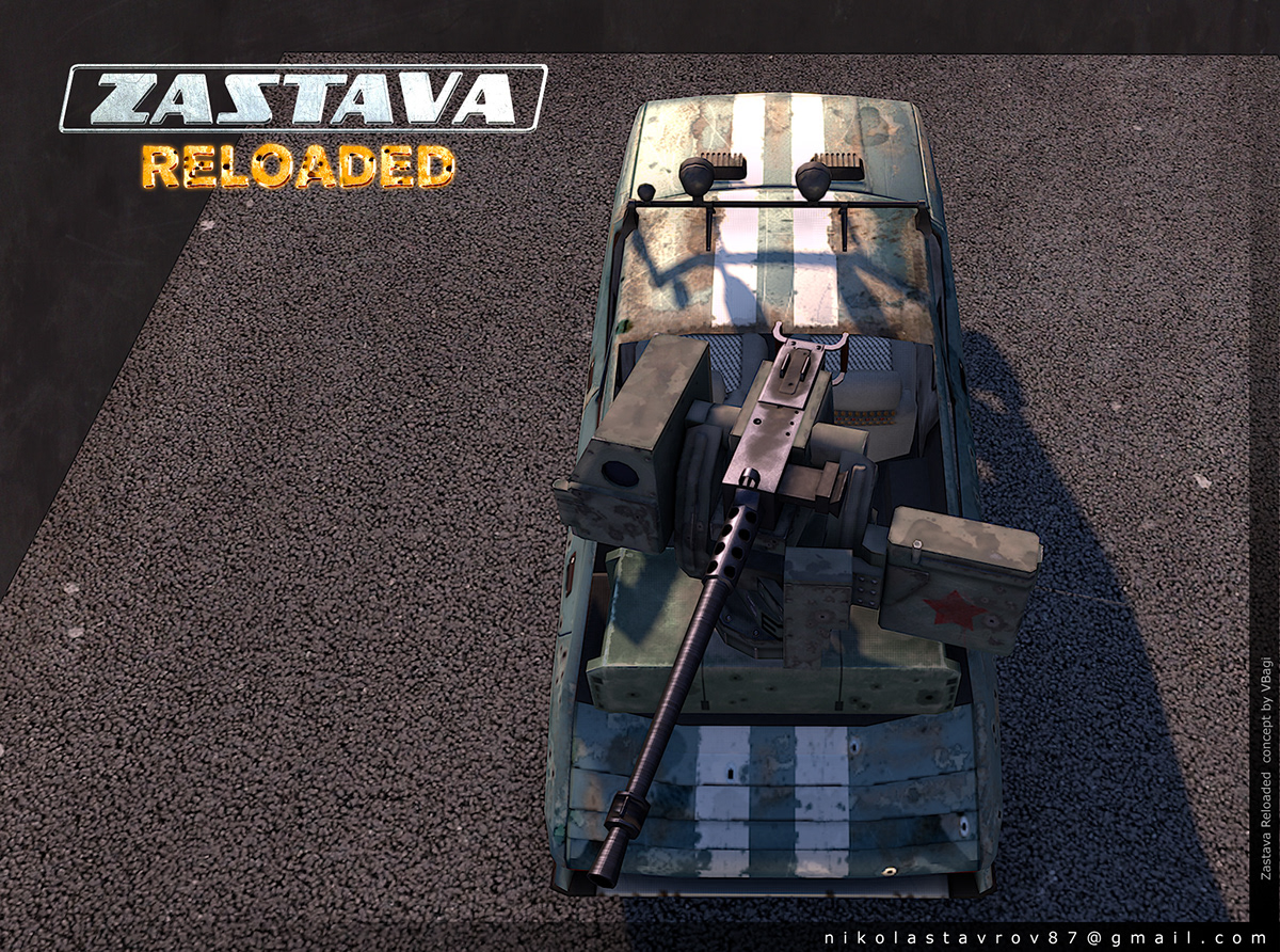 yugoslavia Yugo Skala 55 Catlanit Weapon platform Browning m2 machine gun kec concept scavenged Zastava Reloaded