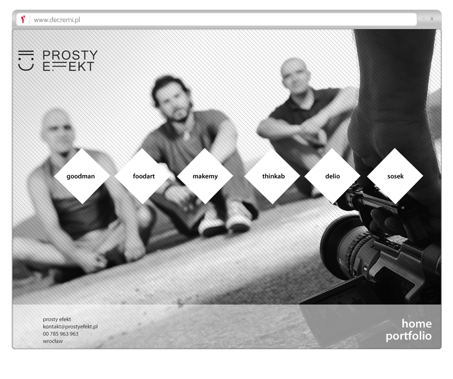 prosty efekt Website design Theme logo