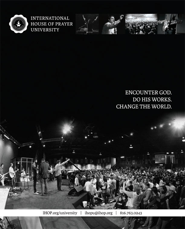 crowd magazine ad University Ministry black and white
