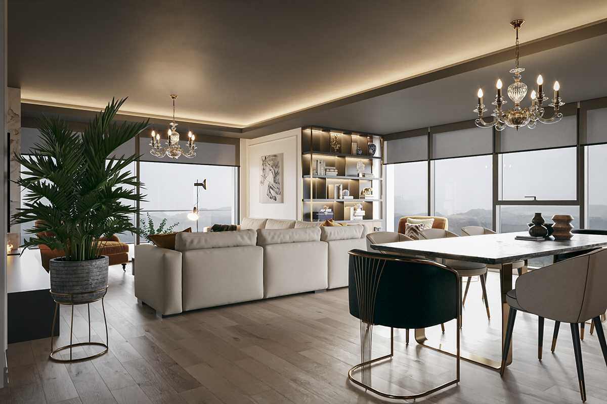 3dsmax architecture CGI design Interior livingroom luxury photoshop Render vray