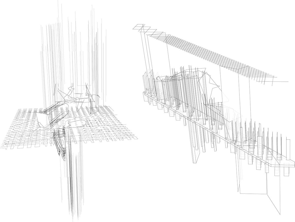 Projection Drawing Core Sample digital rendering Architectural Projection