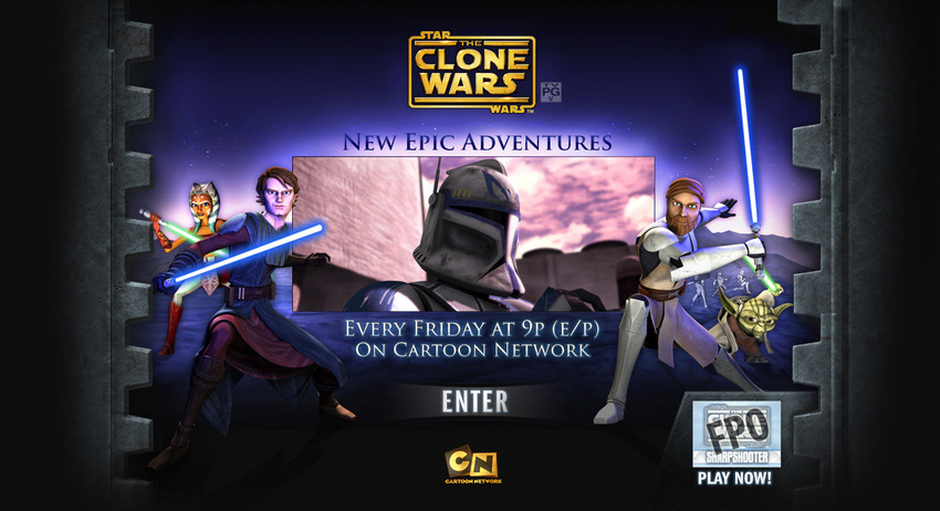 cartoon network star wars clone wars Website Flash cartoon 3D