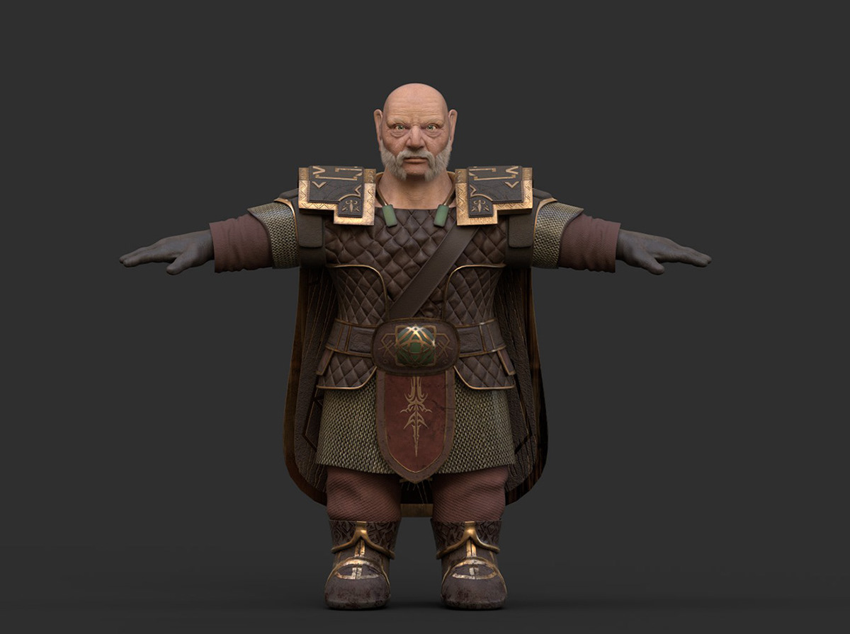 3dmodeling dwarf Zbrush texture Maya 3D render 3d Character design  fantasy Digital Art  3dscultping