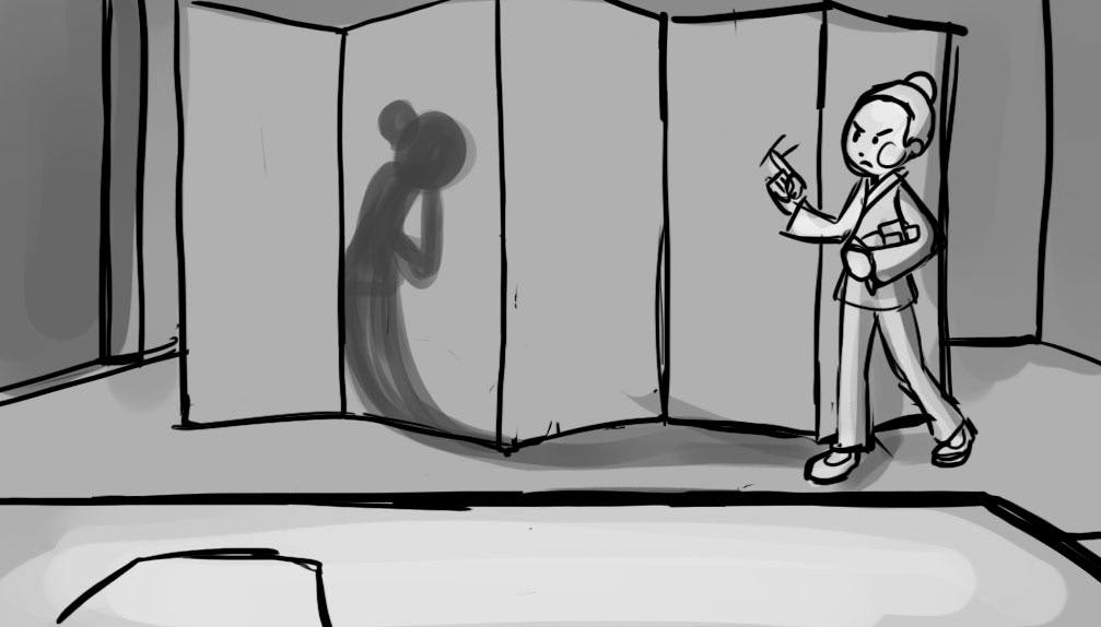 Storyboards cute shadow Trouble