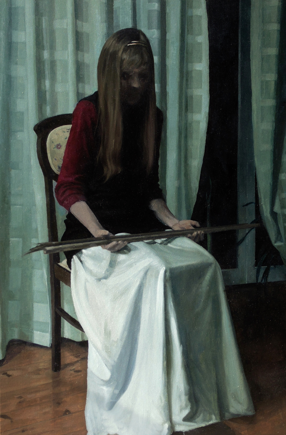 painting   women figurative realistic weird dark Realism