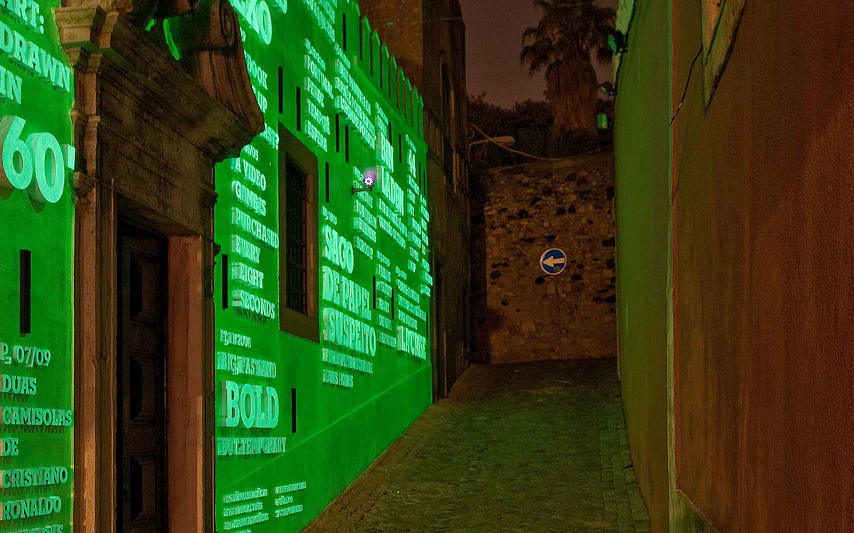 type installation Ermida Lisbon r2 www.r2design.pt Lizá Ramalho  artur rebelo Street chapel porto imagens  Photoluminescence