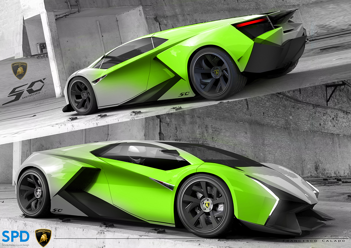 lamborghini Lamborghini project Igreca Lamborghini 50th anniversary car design Lamborghini design Francisco Calado