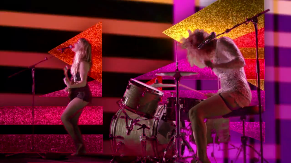 DEAP Vally MoGraph music video video psychedelic sparkle glimmer glam vintage Retro cora foxx rock aftereffects Afx