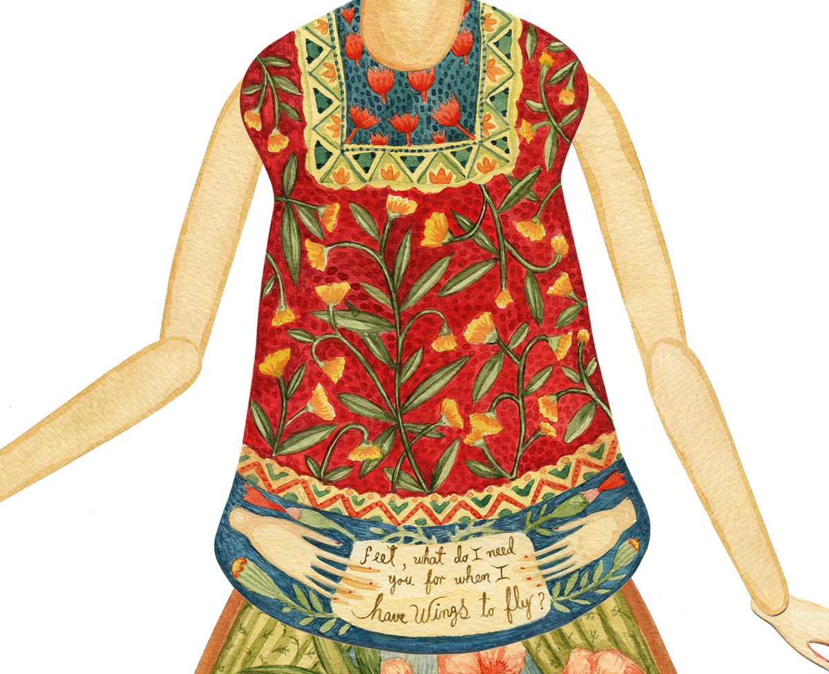 Frida Kahlo Paper Doll On Behance Paper Dolls Paper Dolls Clothing | My ...