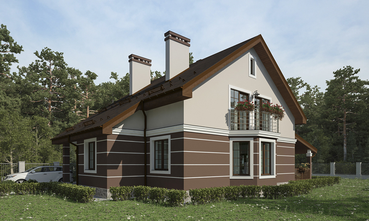 architecture Render арт design exterior digital house visualization 3ds max archviz