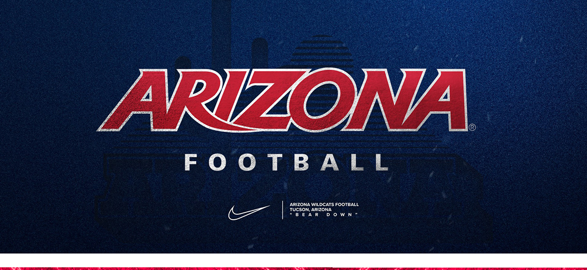 arizona football arizona wildcats brand identity college football football design graphic design  sports art Sports Design tucson University of Arizona
