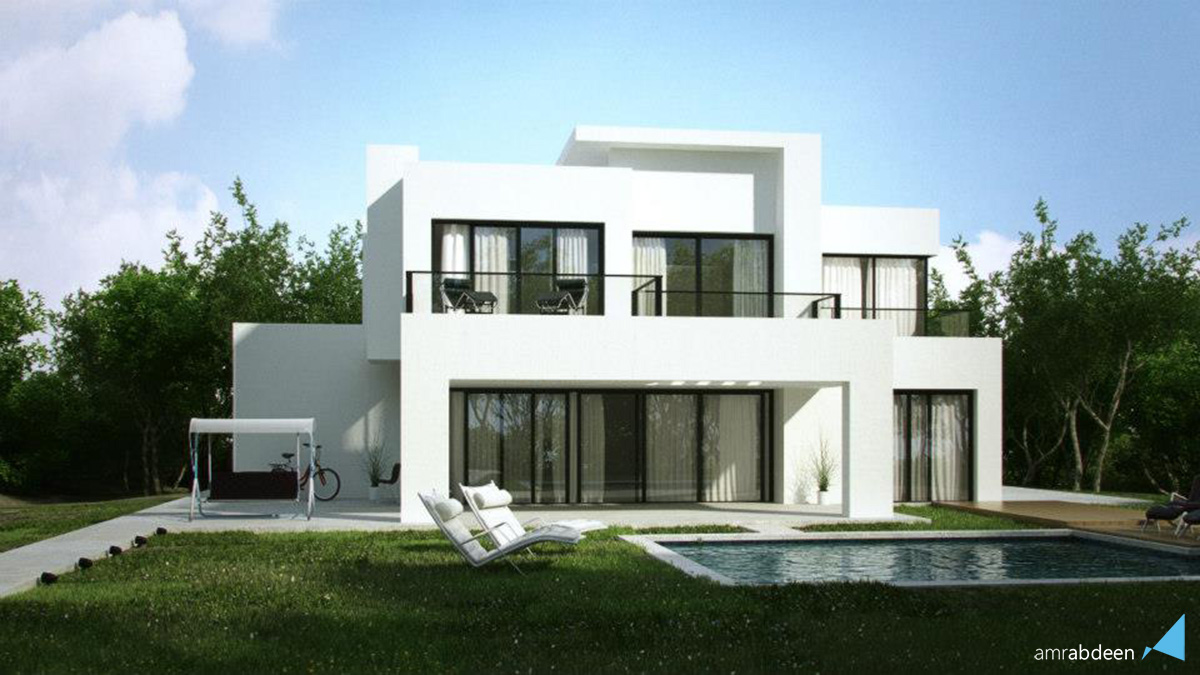 palm house modern White