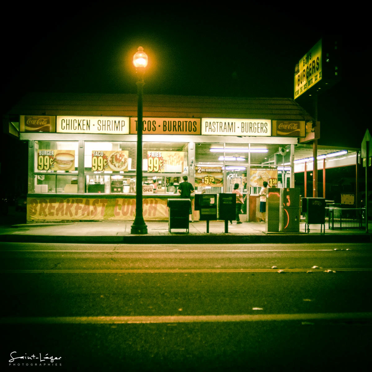 night Los Angeles Food Street