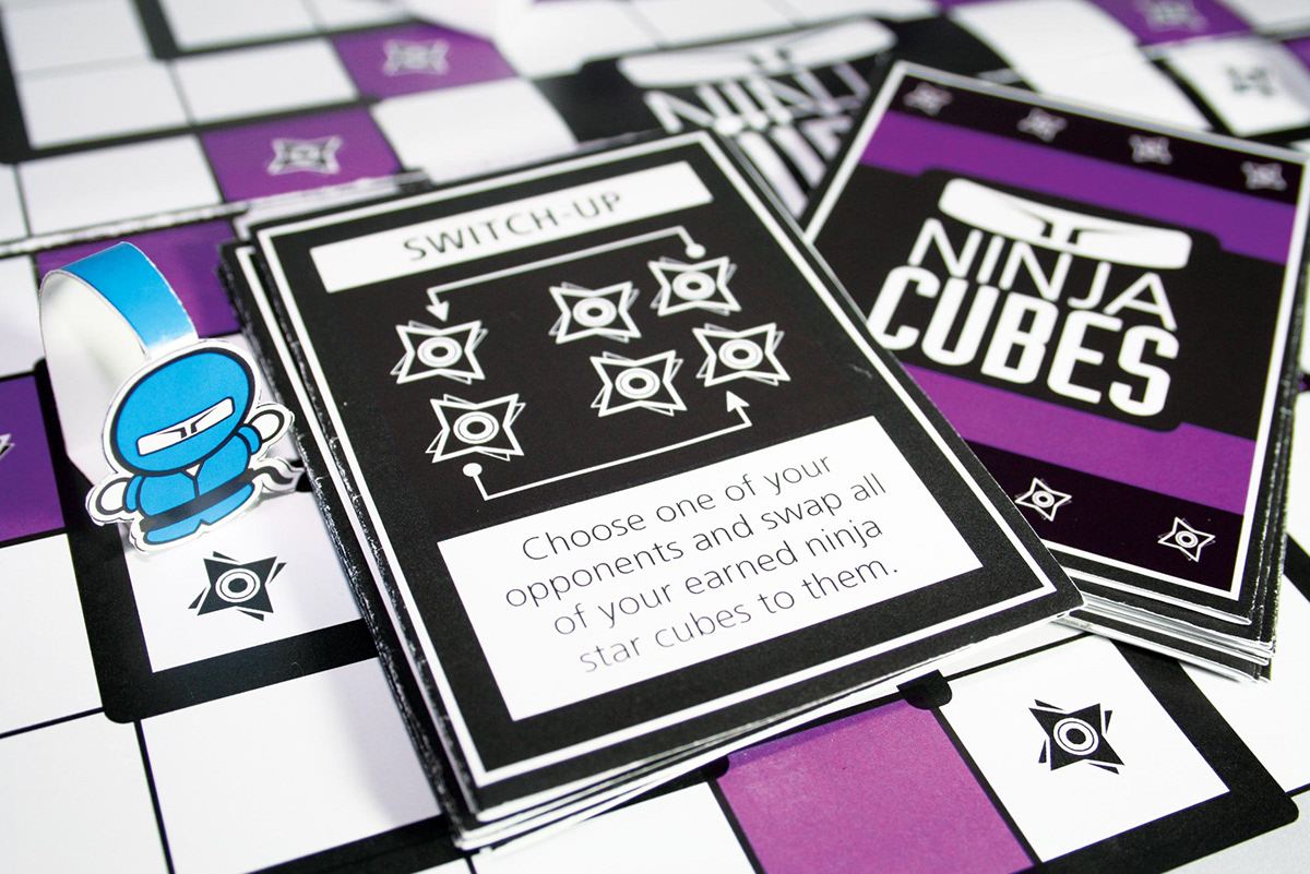 board game ninja cubes Original ninja game on