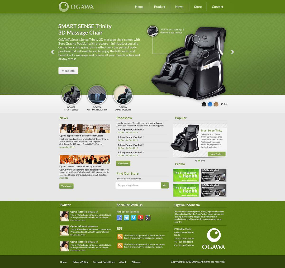 ogawa  web design  Online catalogue ux UI/IX