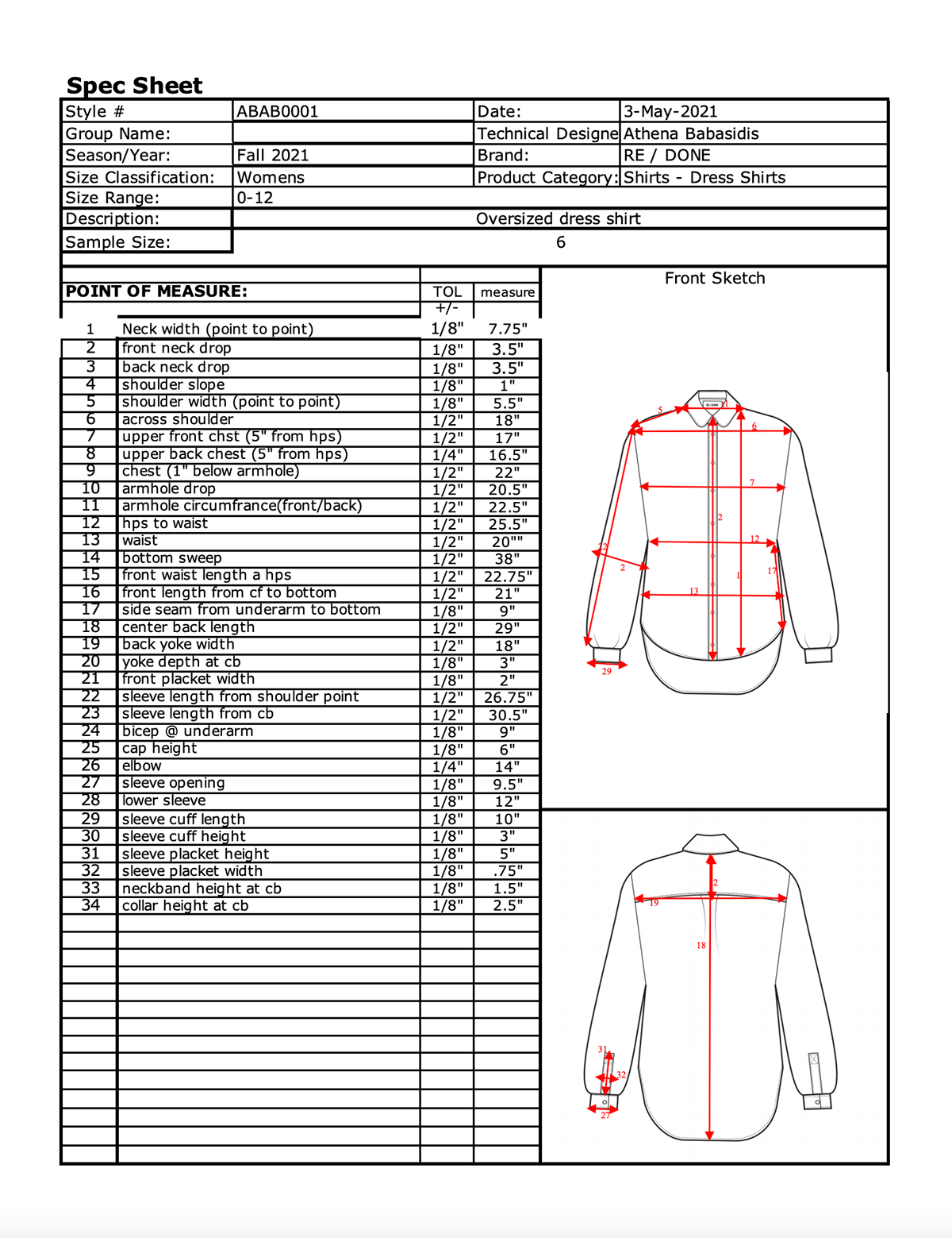 Cost sheet design Fashion  fashion design Flats ILLUSTRATION  Microsoft Excel TECH PACKS Technical Design
