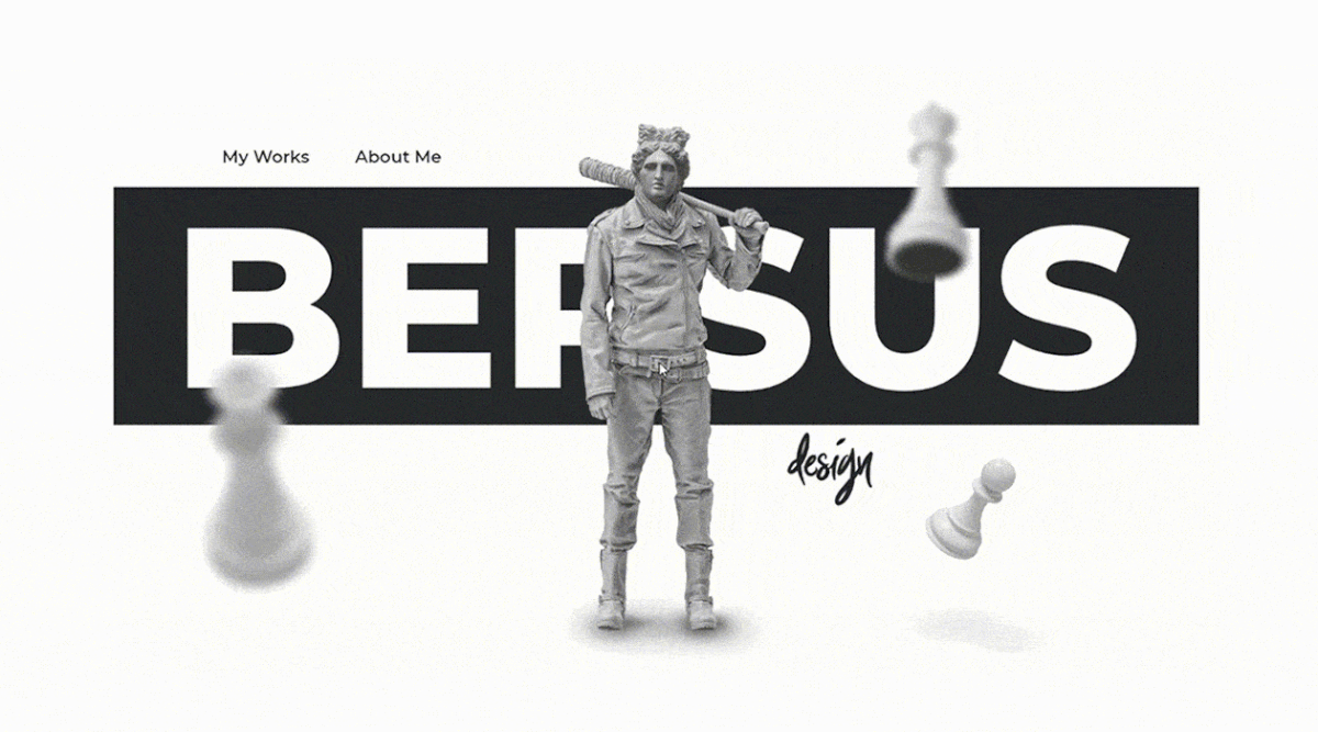 BERSUS - Interactive portfolio gallery with animation on Behance
