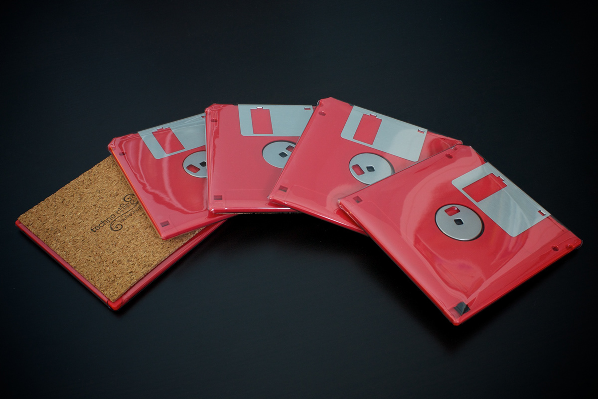 Floppy Disk Coasters Techie Jewelry TechnoChic techno etsy