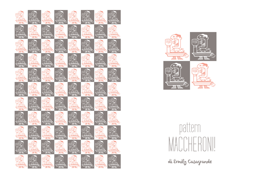 pattern menu cook maccheroni Pasta Food  decoration vector