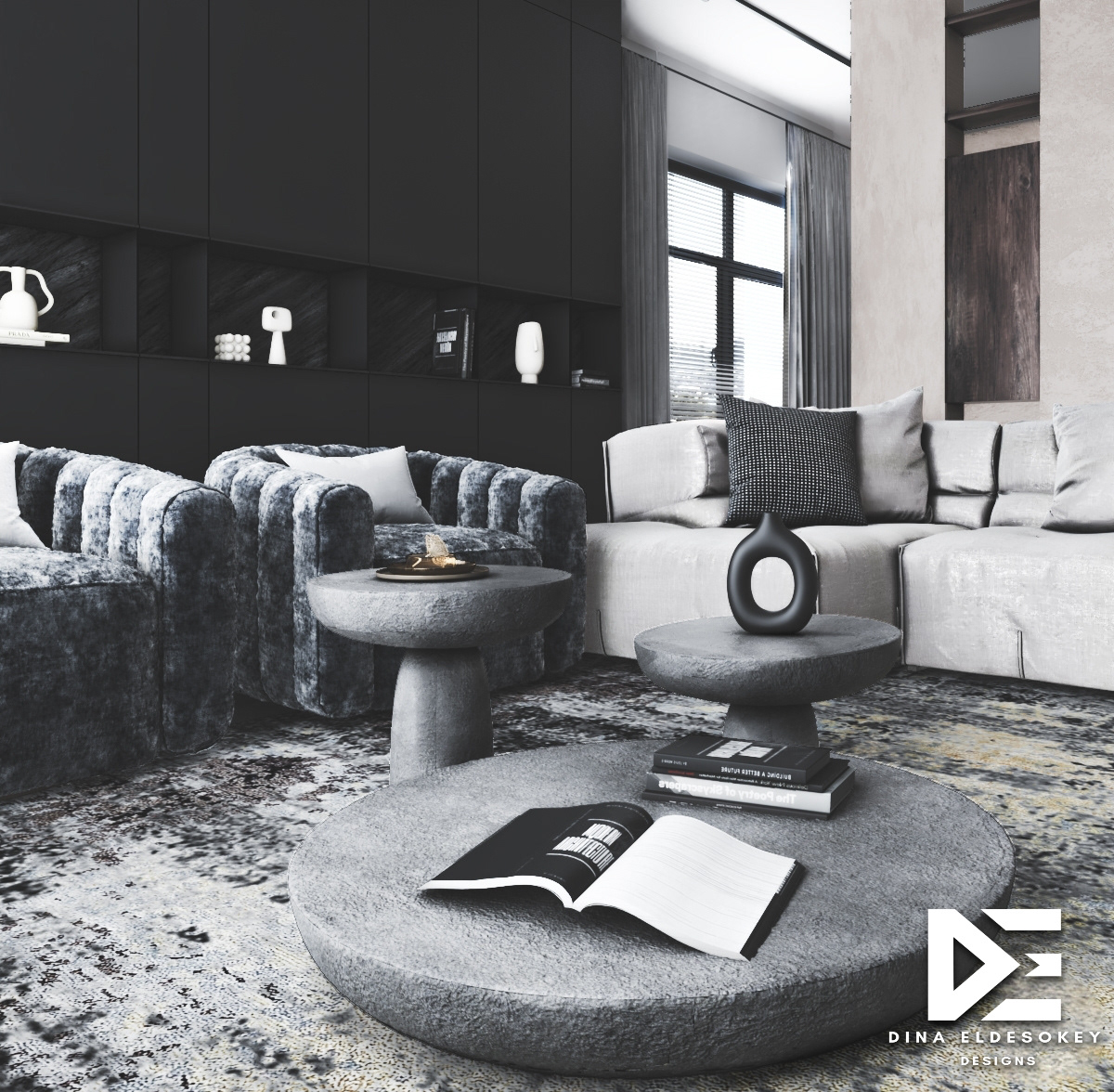 3ds max architecture idea Interior interior design  living room minimalist modern visualization vray
