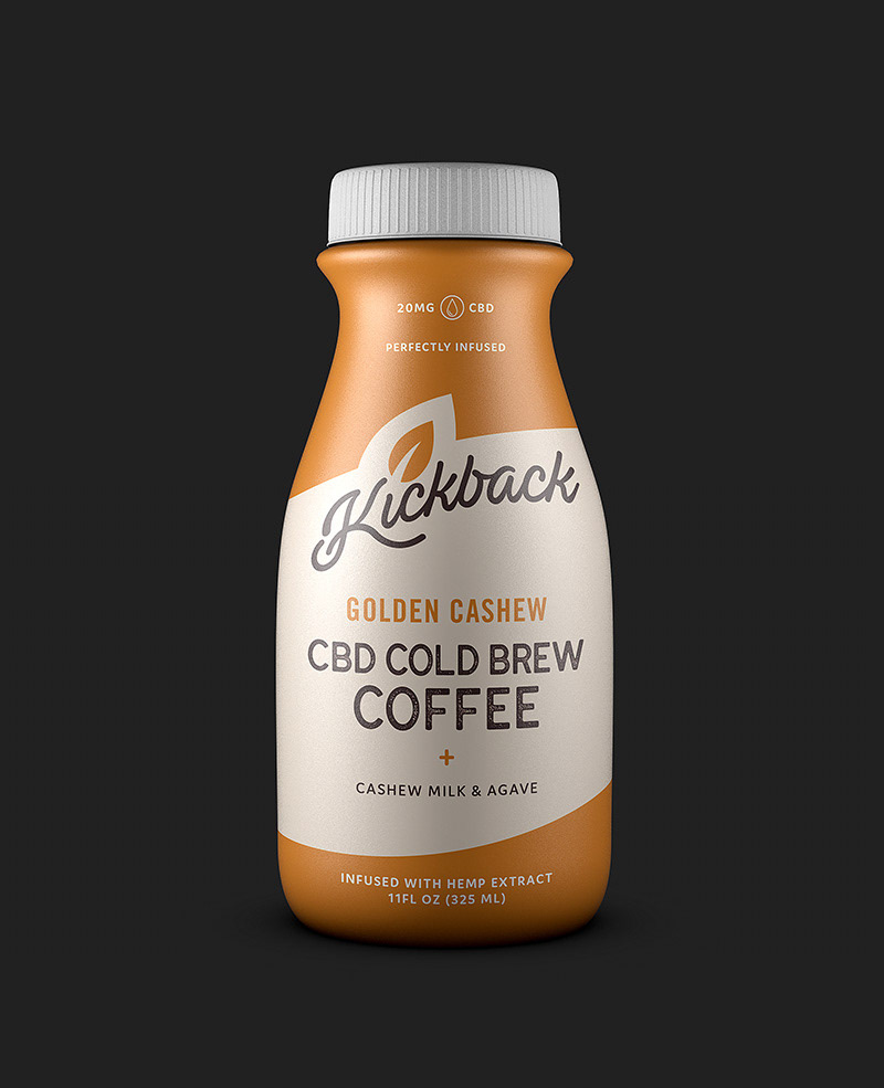kickback Cold Brew Packaging logo logodesign branding  ProductDesing ILLUSTRATION 
