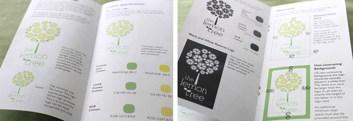 lemon lemon tree Gift Shop Logo Design gift certificate Stationery