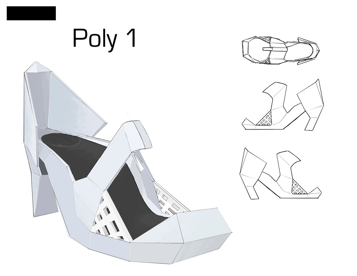 shoes heels 3d printing accessory design