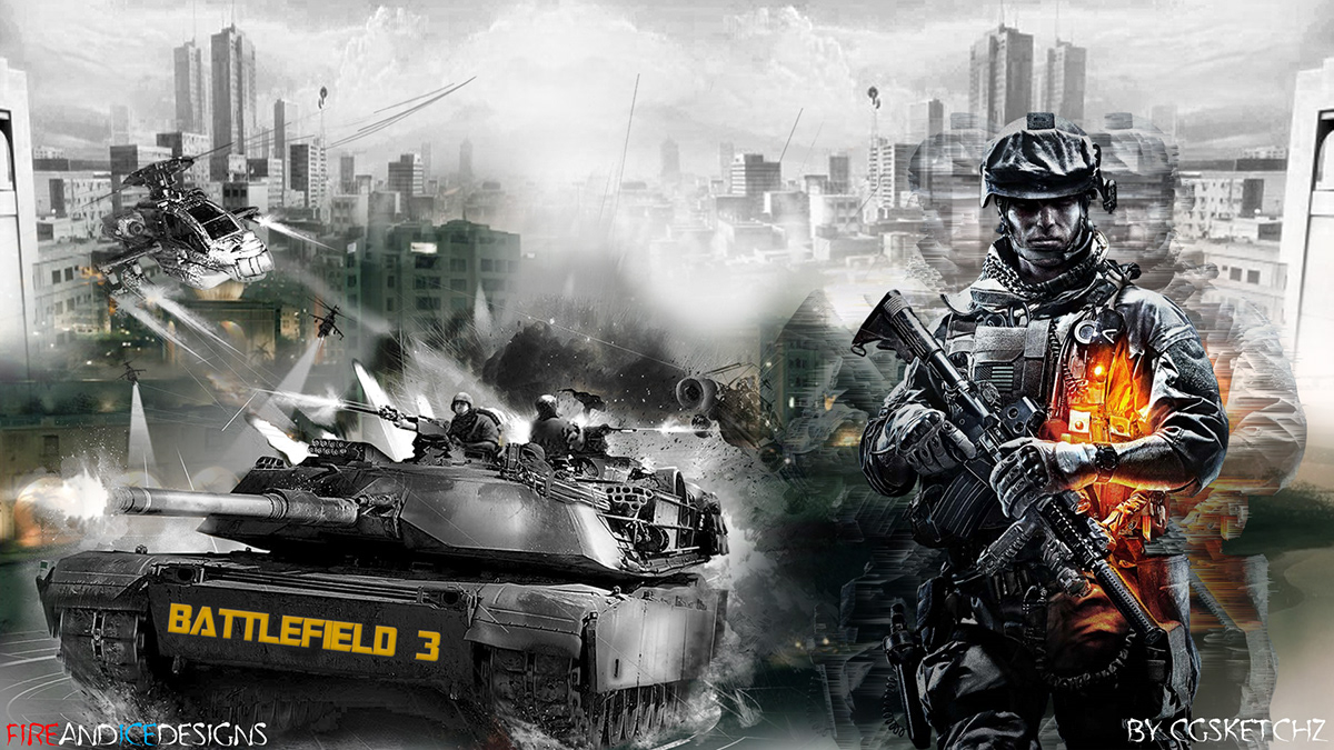battlefield desktop wallpaper digital art Tank soldier awesome graphic