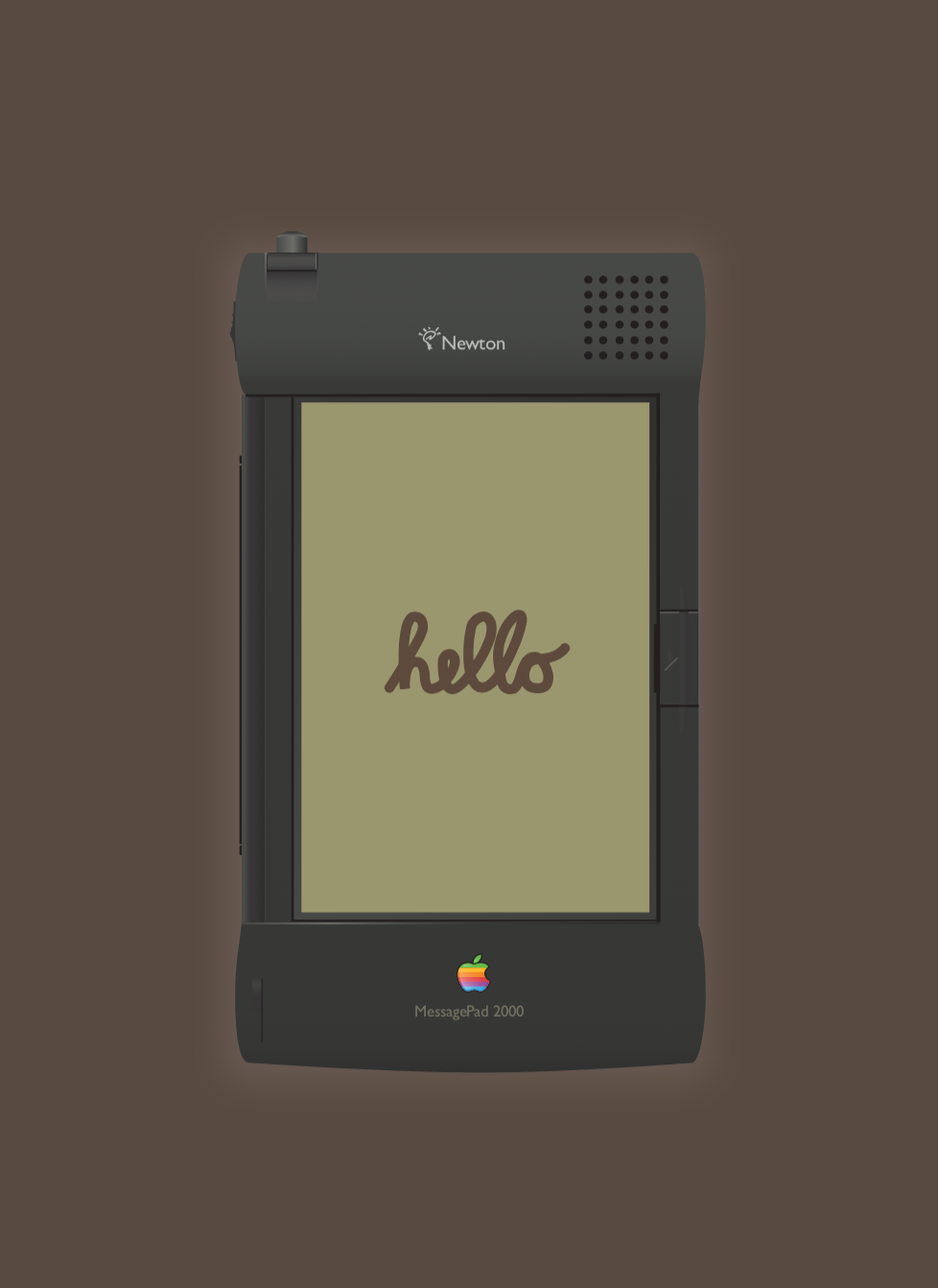 The Apple Newton message pad.