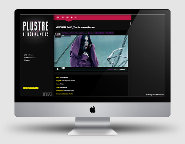 PLUSTREVIDEO frenchfries studio Web Logo Design videomakers firenze