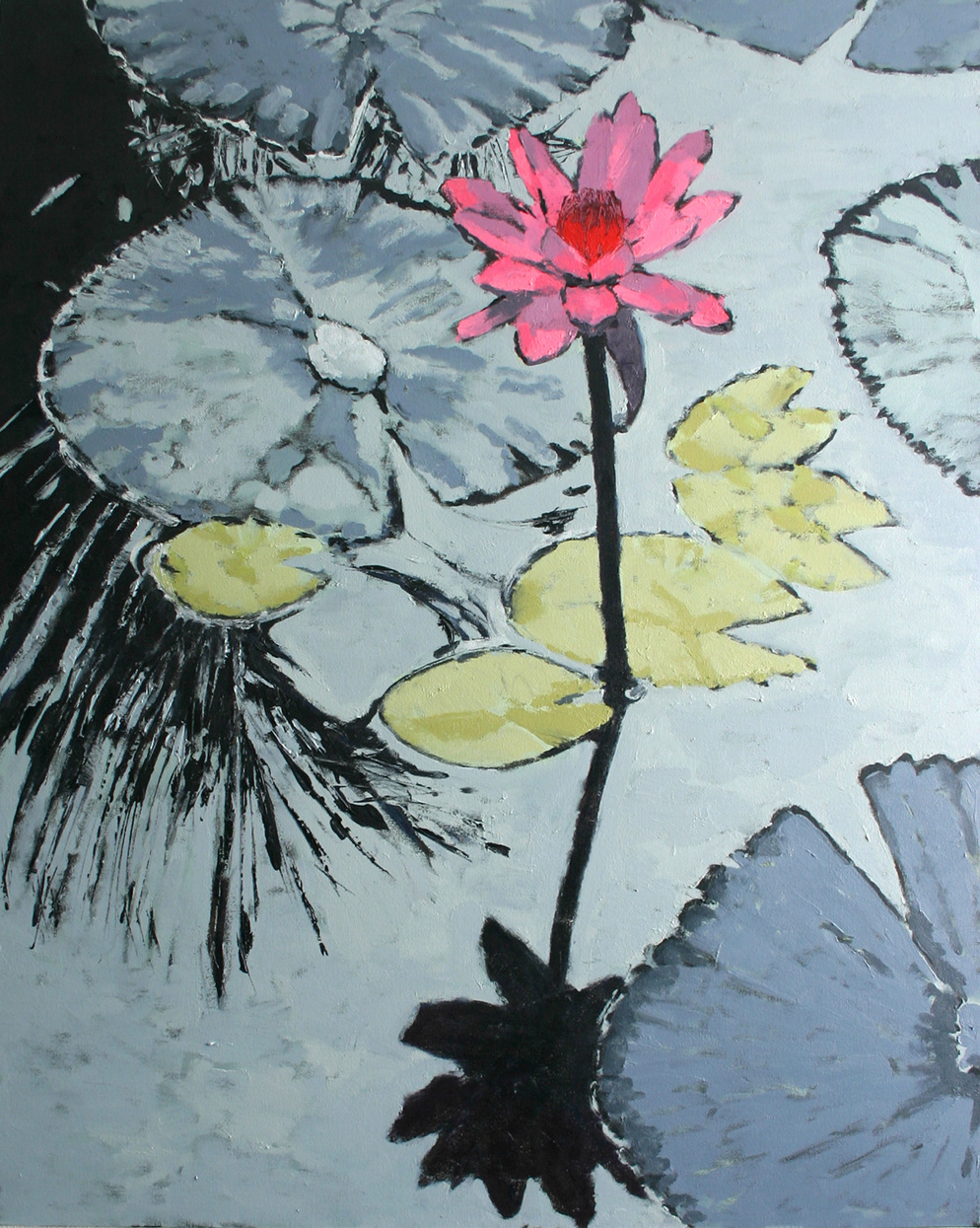 Lotus flower golden Vase pond
