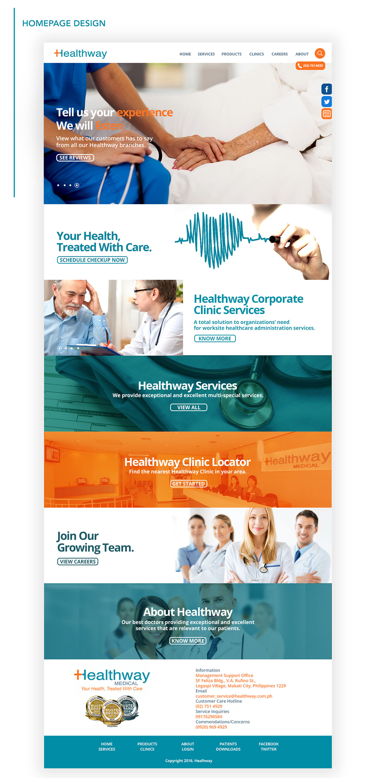 Healthway medical Website Design