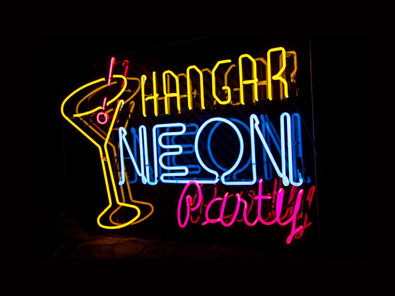 neon design sign party gif