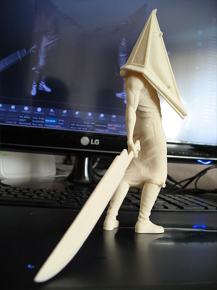 silent hill red pyramid thing pyramid head monster game Fan Art