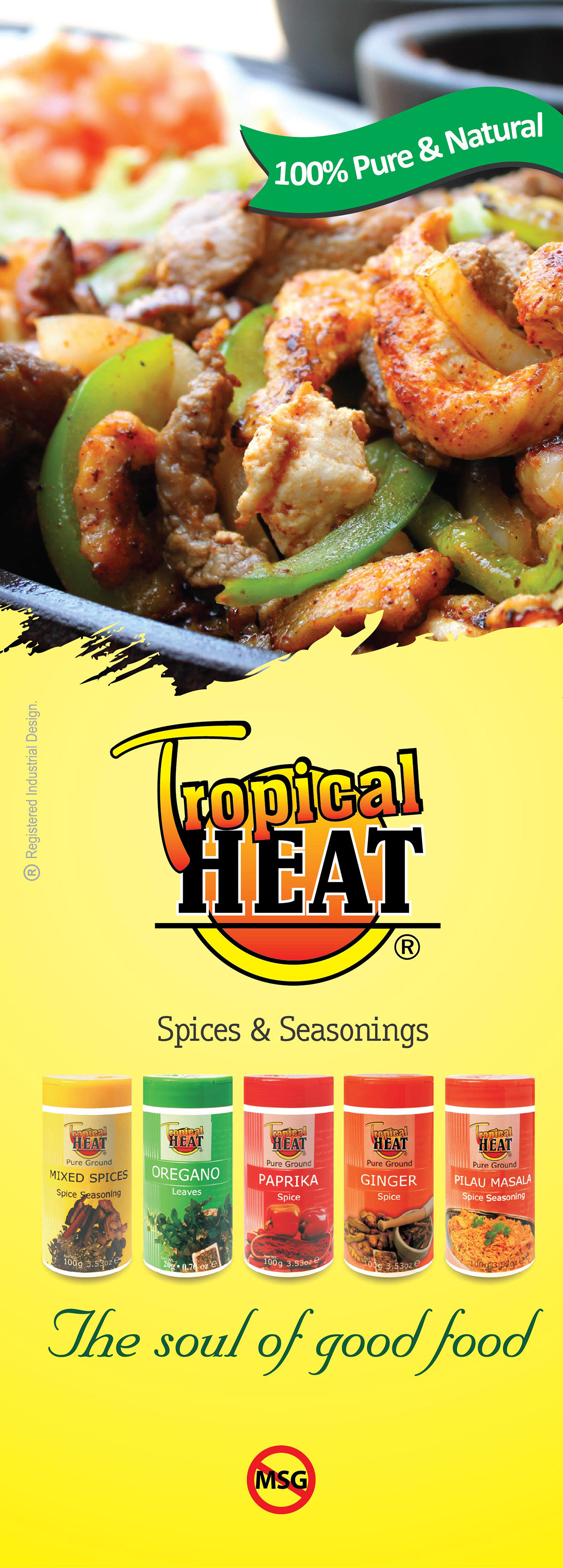 tropical heat banner Roll-Up color spices