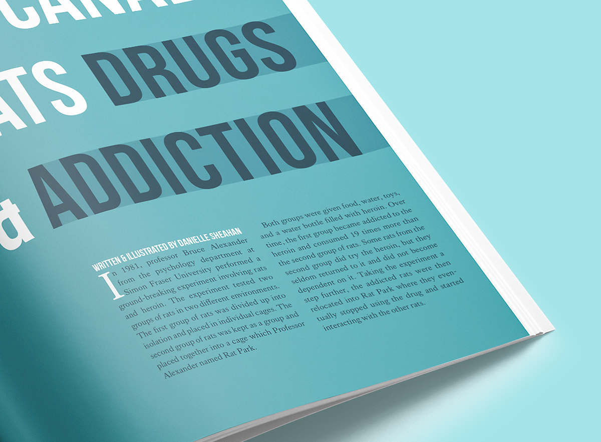 Drugs addiction magazine Rats Canada trauma connection Treatment vietnam heroin