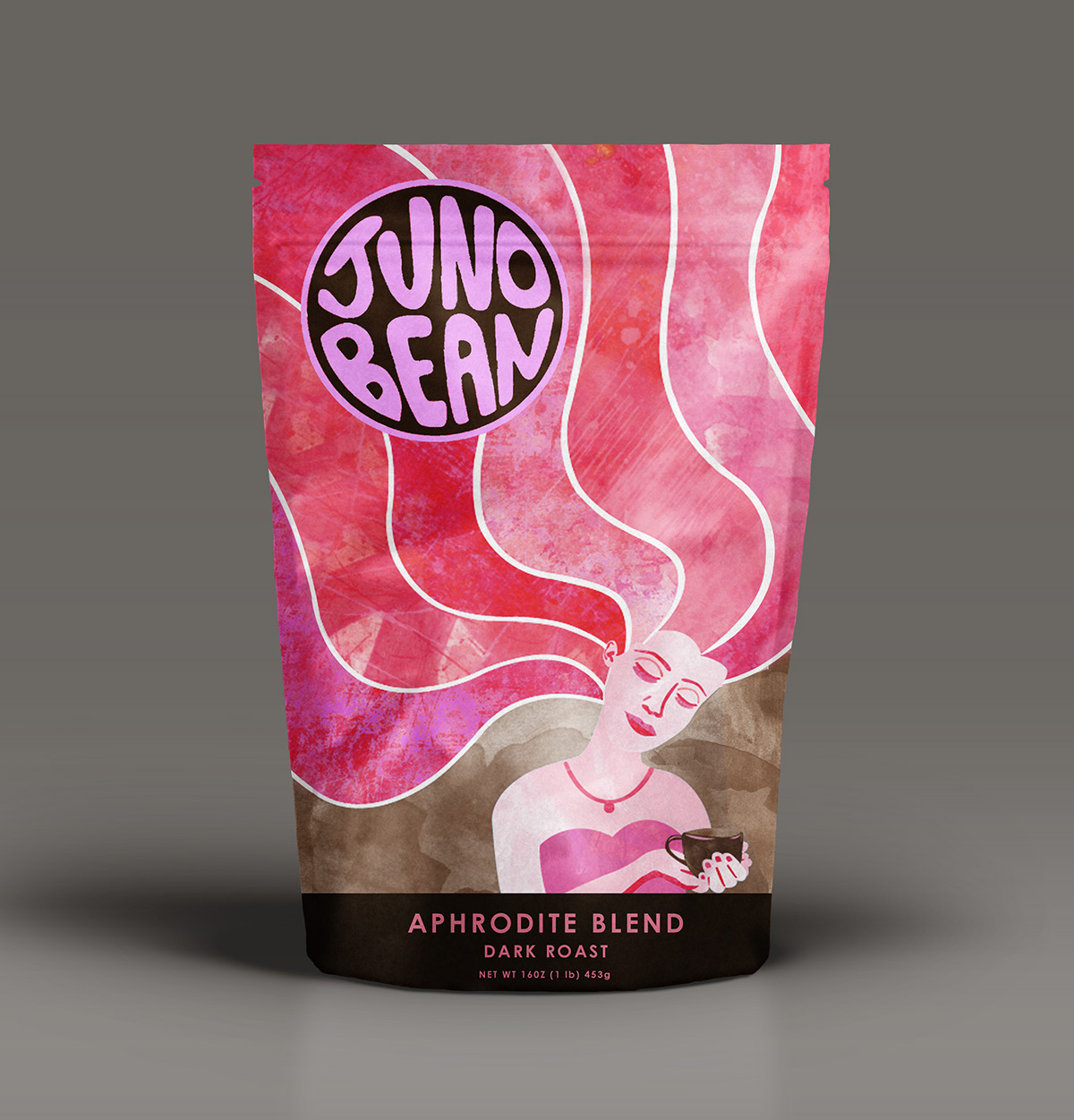 Coffee logo design juno bean Mug  cup bag Stationery watercolor