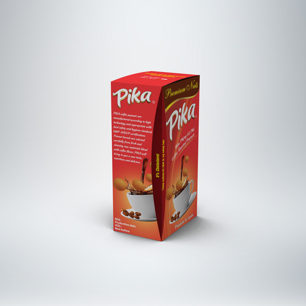 Pika - Coffee Roasted Peanuts 85gr lafooco long an Food  snack peanuts cashew bibica PIKA Hoàng Tuấn Zin Ken  tuấn tiểu tử