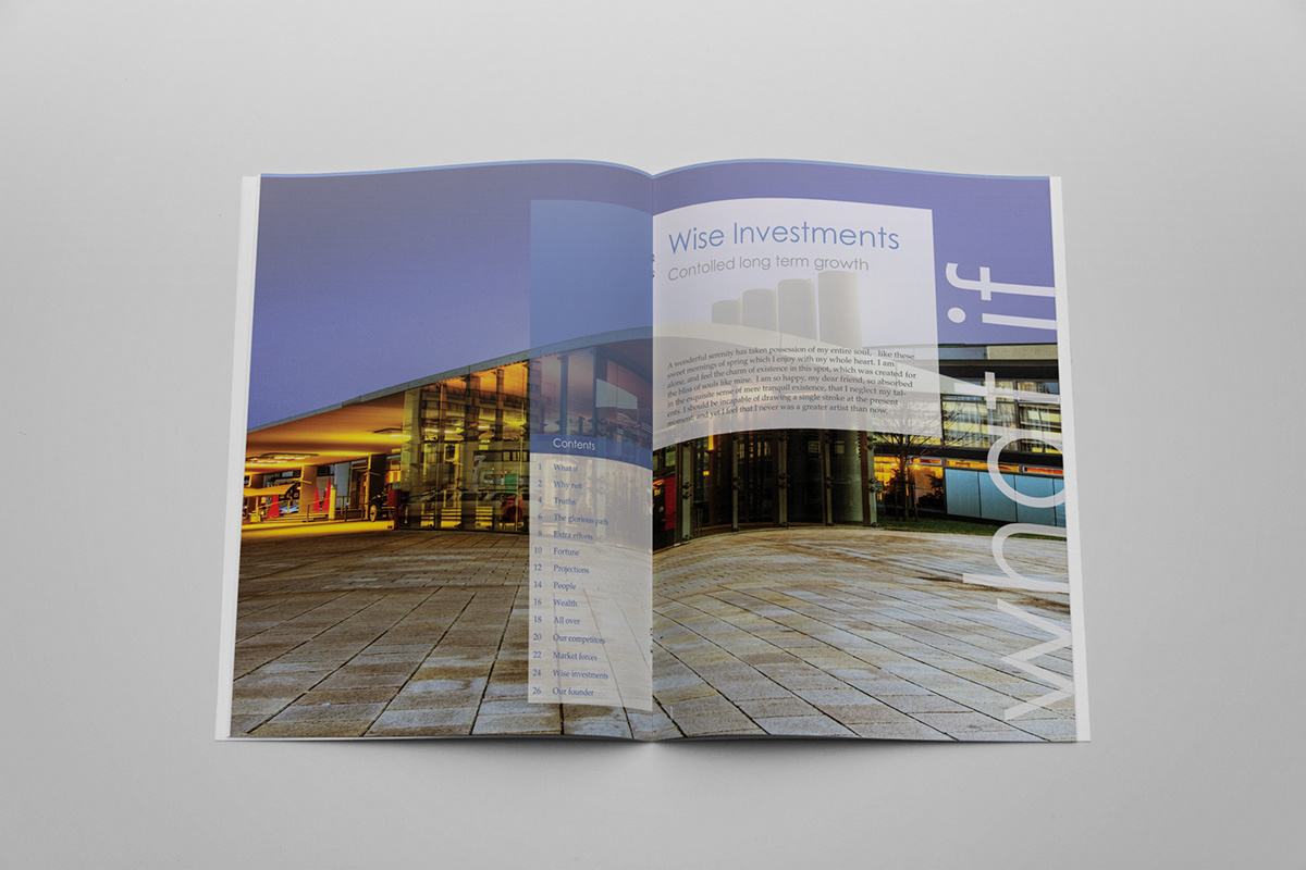 ANNUAL brochure business clean corporate magazine report