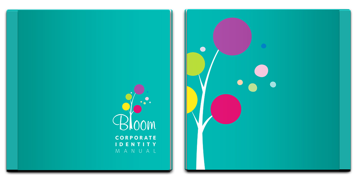 Corporate Identity Manual logo manual identity stationary Marketing items bloom kids wear kids wear design brand business card letterhead