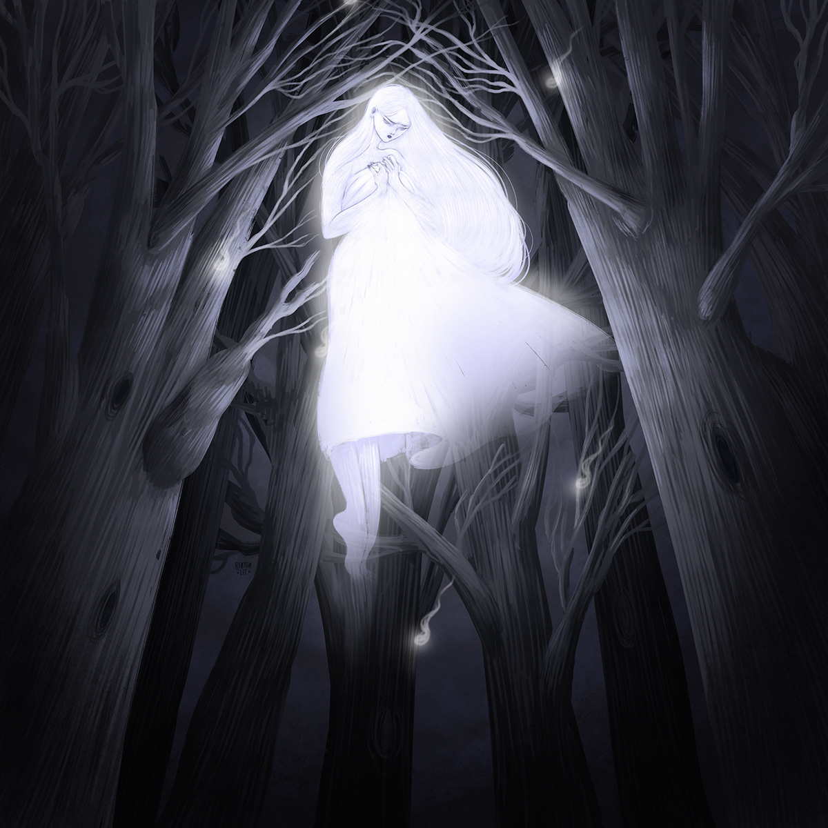 artwork banshee Character design  Digital Art  digital illustration Folklore folktale ghost