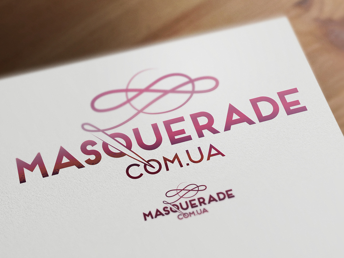 logo Masque Masquerade pink bordo com ua textile fabric