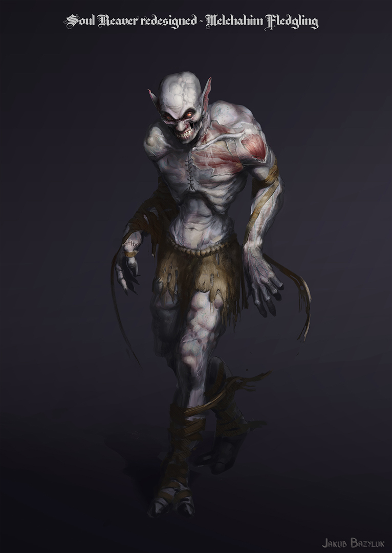 monster vampire melchahim soulreaver dark fantasy creature conceptart creaturedesign characterdesign