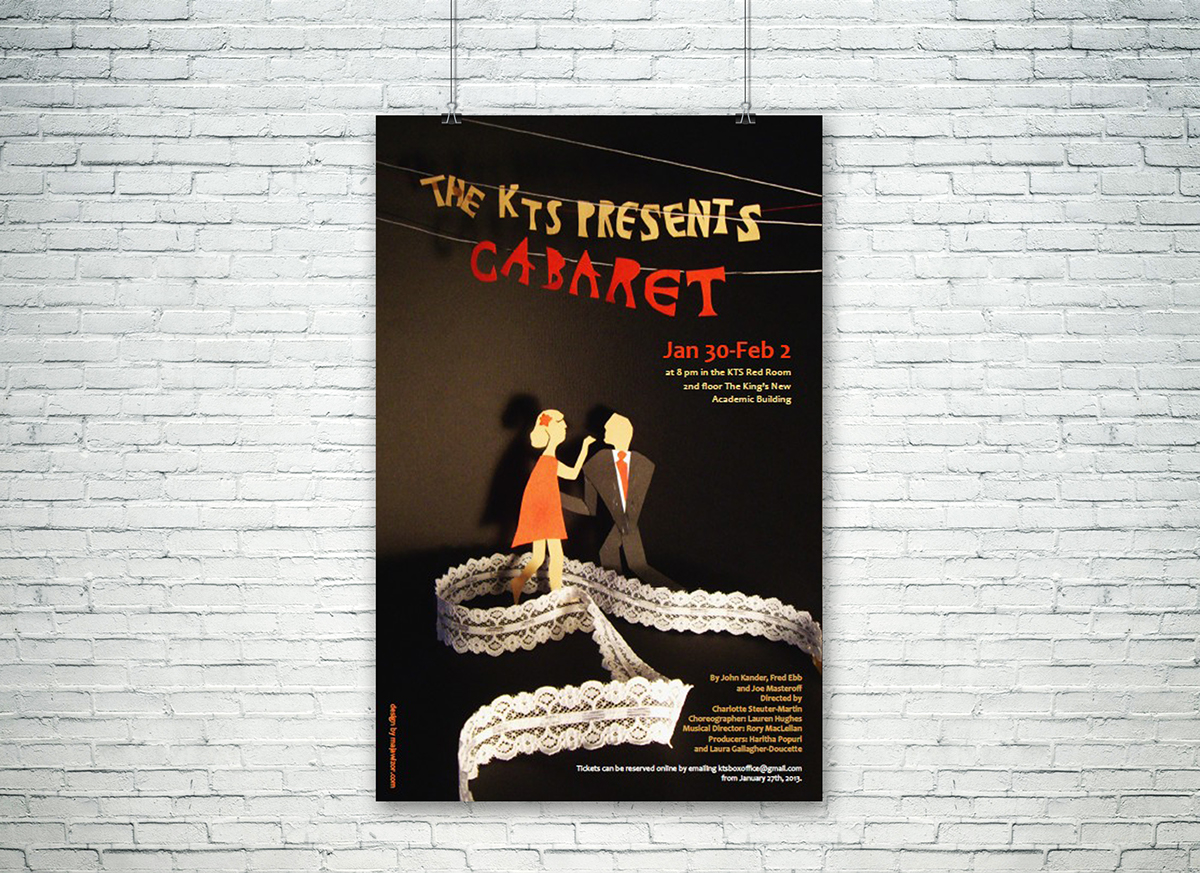 poster cutout Theatre Show Promotion cabaret