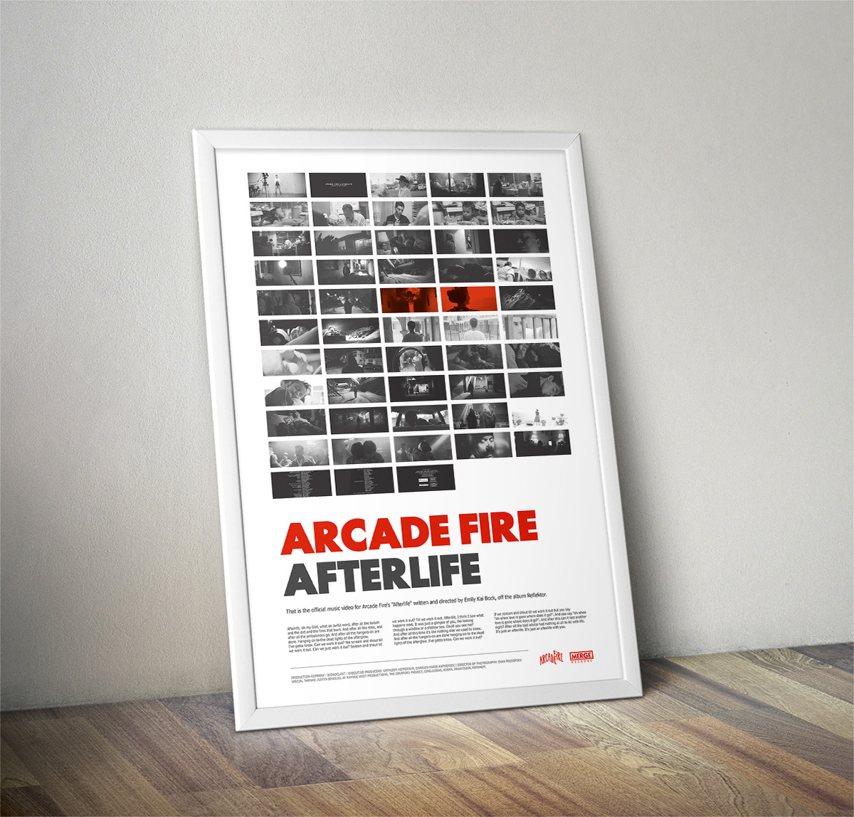 Arcade Fire Reflektor afterlife poster arcade fire